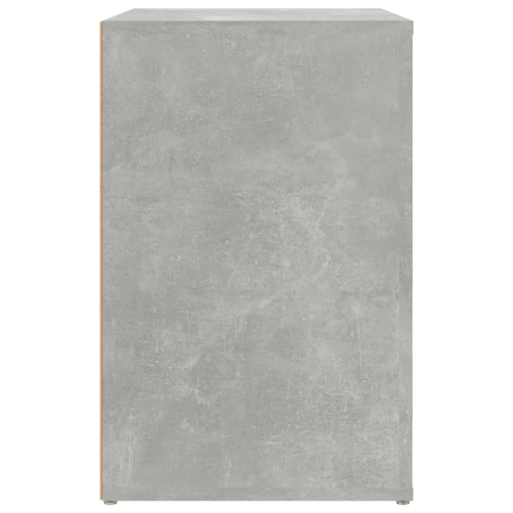 Berkfield Shoe Cabinet Concrete Grey 130x35x54 cm Engineered Wood