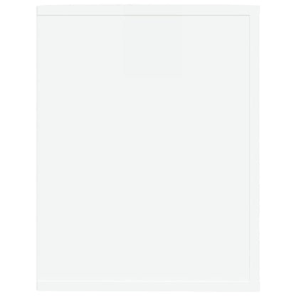 Berkfield Shoe Rack High Gloss White 75x35x45 cm Engineered Wood