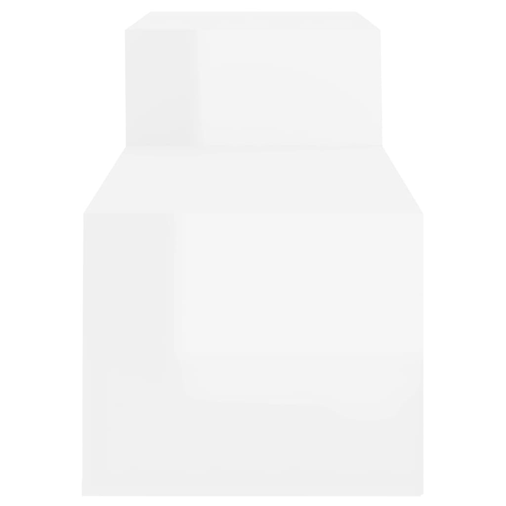 Berkfield Shoe Cabinet High Gloss White 150x35x45 cm Engineered Wood