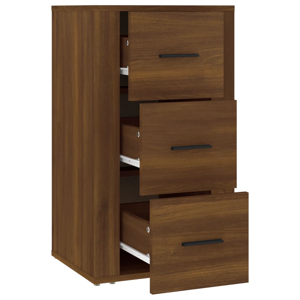 Berkfield Sideboard Brown Oak 40x33x70 cm Engineered Wood