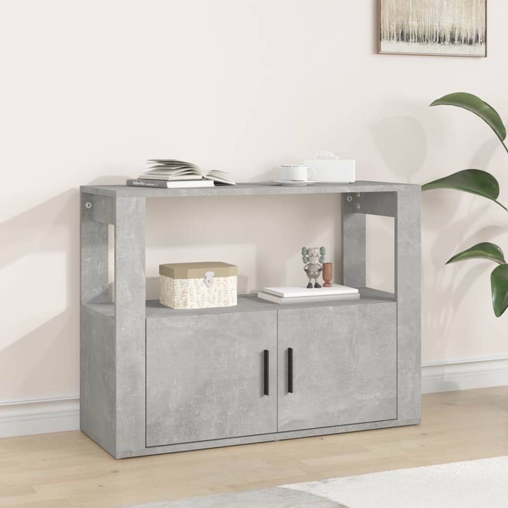 Berkfield Sideboard Concrete Grey 80x30x60 cm Engineered Wood