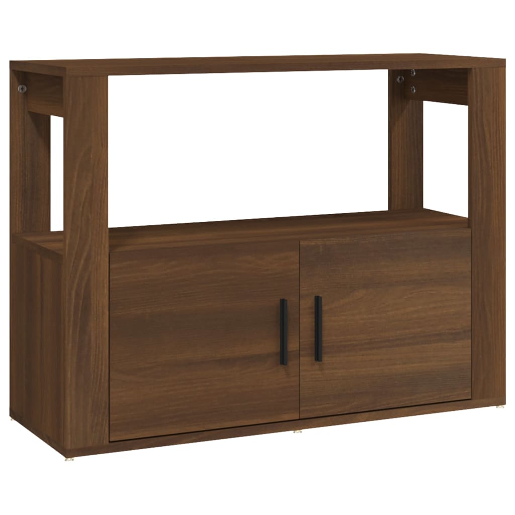 Berkfield Sideboard Brown Oak 80x30x60 cm Engineered Wood