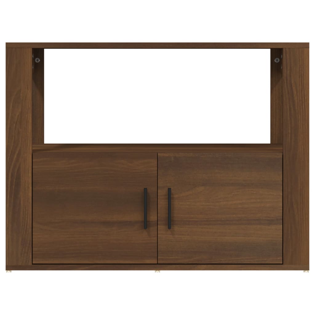 Berkfield Sideboard Brown Oak 80x30x60 cm Engineered Wood