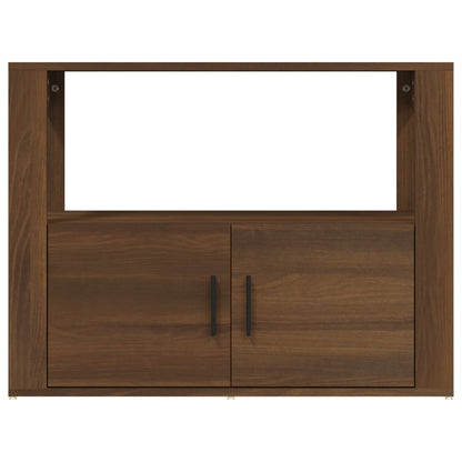 Berkfield Sideboard Brown Oak 80x30x60 cm Engineered Wood