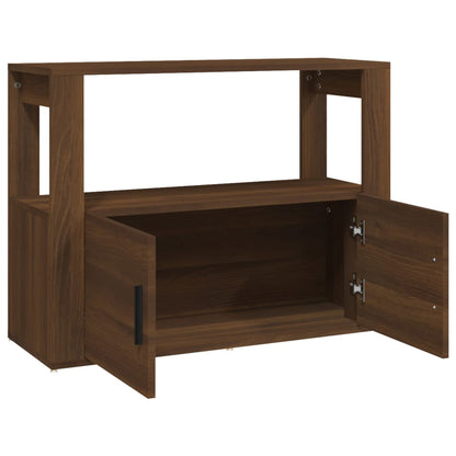 Berkfield Sideboard Brown Oak 80x30x60 cm Engineered Wood
