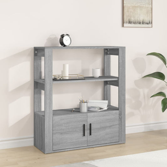 Berkfield Sideboard Grey Sonoma 80x30x90 cm Engineered Wood