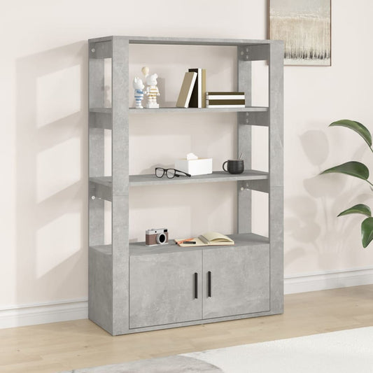 Berkfield Sideboard Concrete Grey 80x30x119.5 cm Engineered Wood