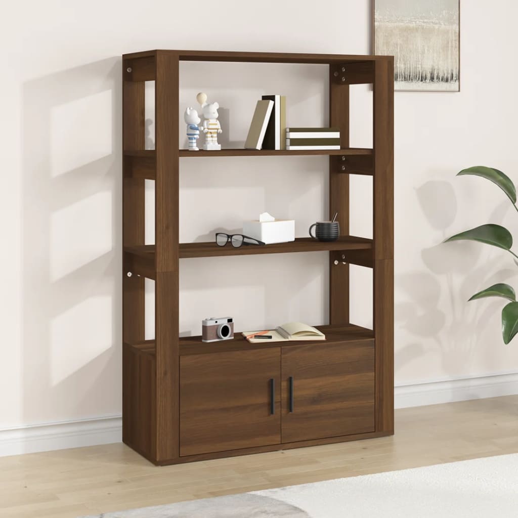 Berkfield Sideboard Brown Oak 80x30x119.5 cm Engineered Wood