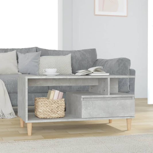 Berkfield Coffee Table Concrete Grey 90x49x45 cm Engineered Wood