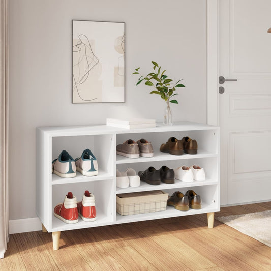 Berkfield Shoe Cabinet White 102x36x60 cm Engineered Wood
