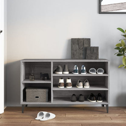 Berkfield Shoe Cabinet Grey Sonoma 102x36x60 cm Engineered Wood