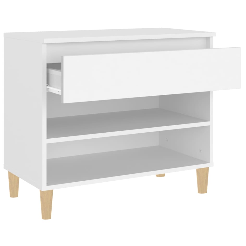 Berkfield Shoe Cabinet White 70x36x60 cm Engineered Wood