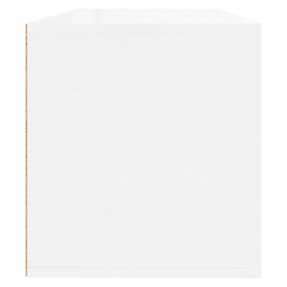 Berkfield Wall Shoe Cabinet High Gloss White 100x35x38 cm Engineered Wood