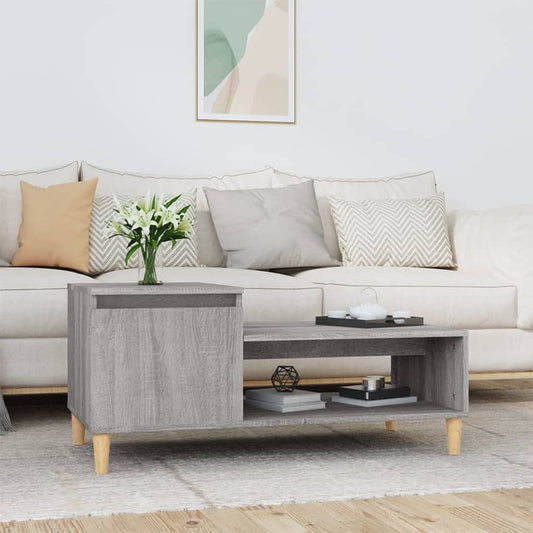 Berkfield Coffee Table Grey Sonoma 100x50x45 cm Engineered Wood