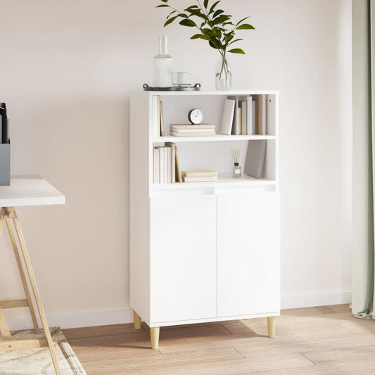 Berkfield Highboard White 60x36x110 cm Engineered Wood