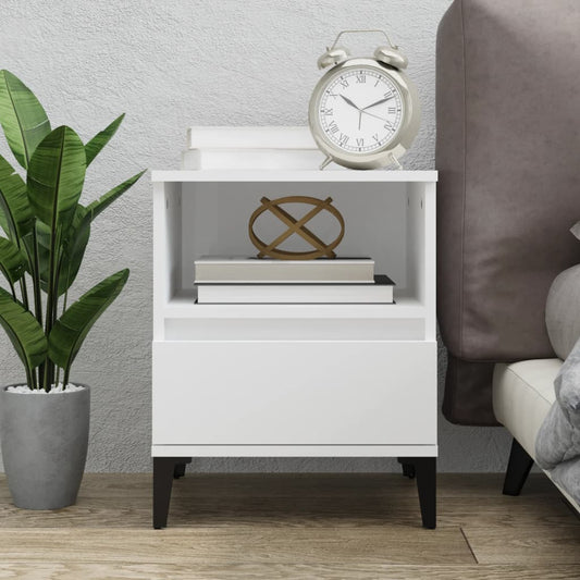 Berkfield Bedside Cabinet White 40x35x50 cm