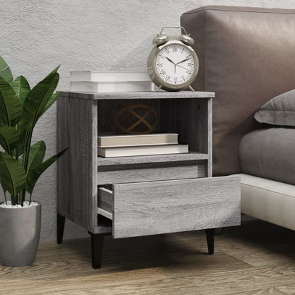 Berkfield Bedside Cabinet Grey Sonoma 40x35x50 cm