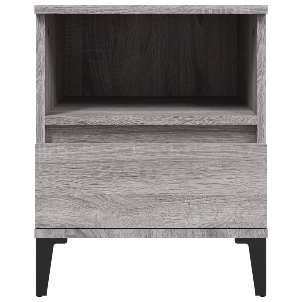 Berkfield Bedside Cabinet Grey Sonoma 40x35x50 cm