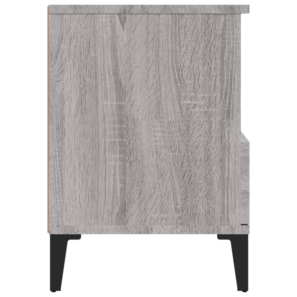 Berkfield Bedside Cabinet Grey Sonoma 40x35x50 cm