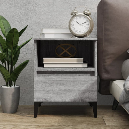 Berkfield Bedside Cabinet Grey Sonoma 40x35x50 cm
