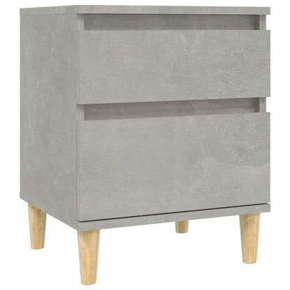Berkfield Bedside Cabinet Concrete Grey 40x35x50 cm