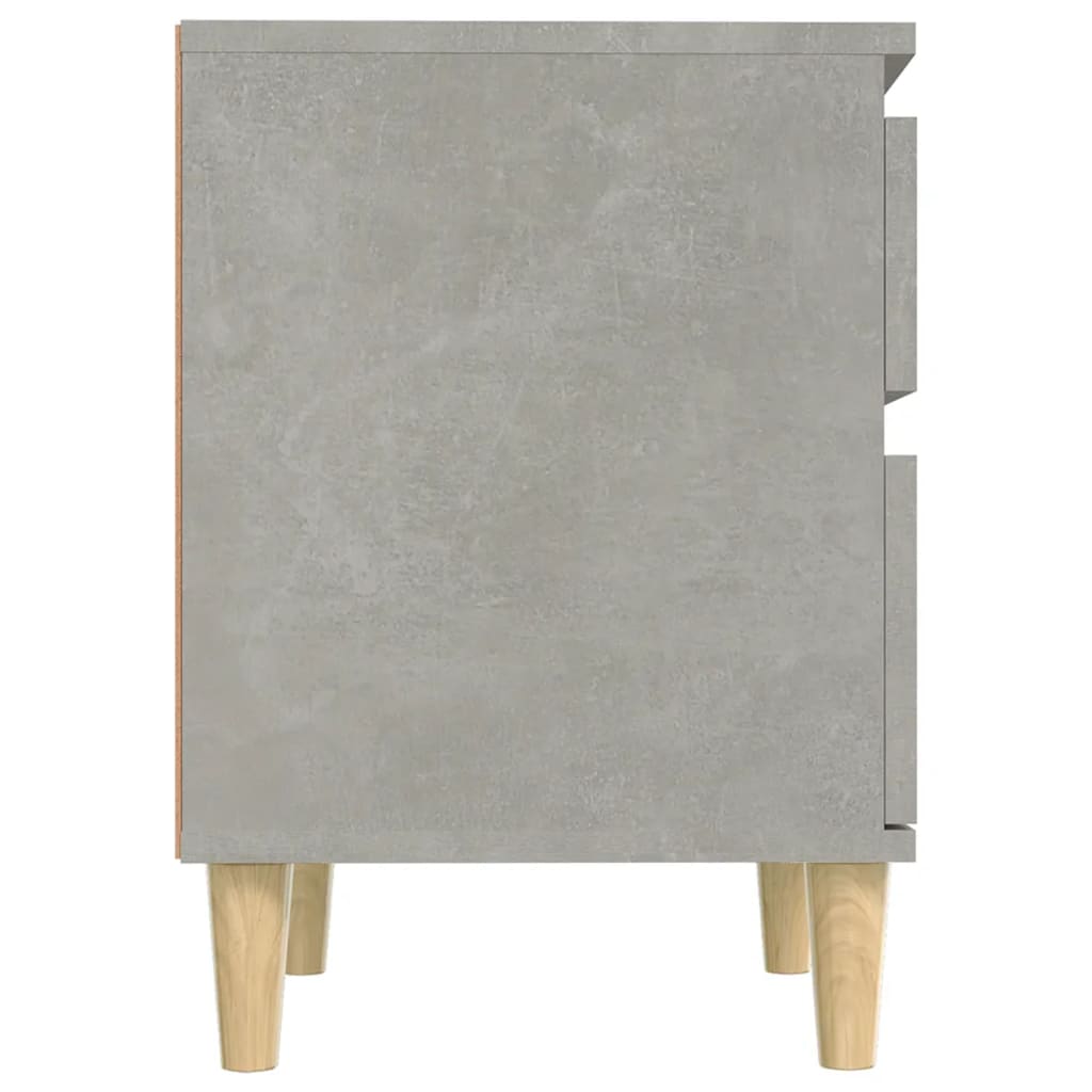 Berkfield Bedside Cabinet Concrete Grey 40x35x50 cm