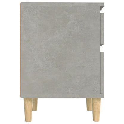 Berkfield Bedside Cabinet Concrete Grey 40x35x50 cm