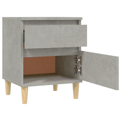 Berkfield Bedside Cabinet Concrete Grey 40x35x50 cm