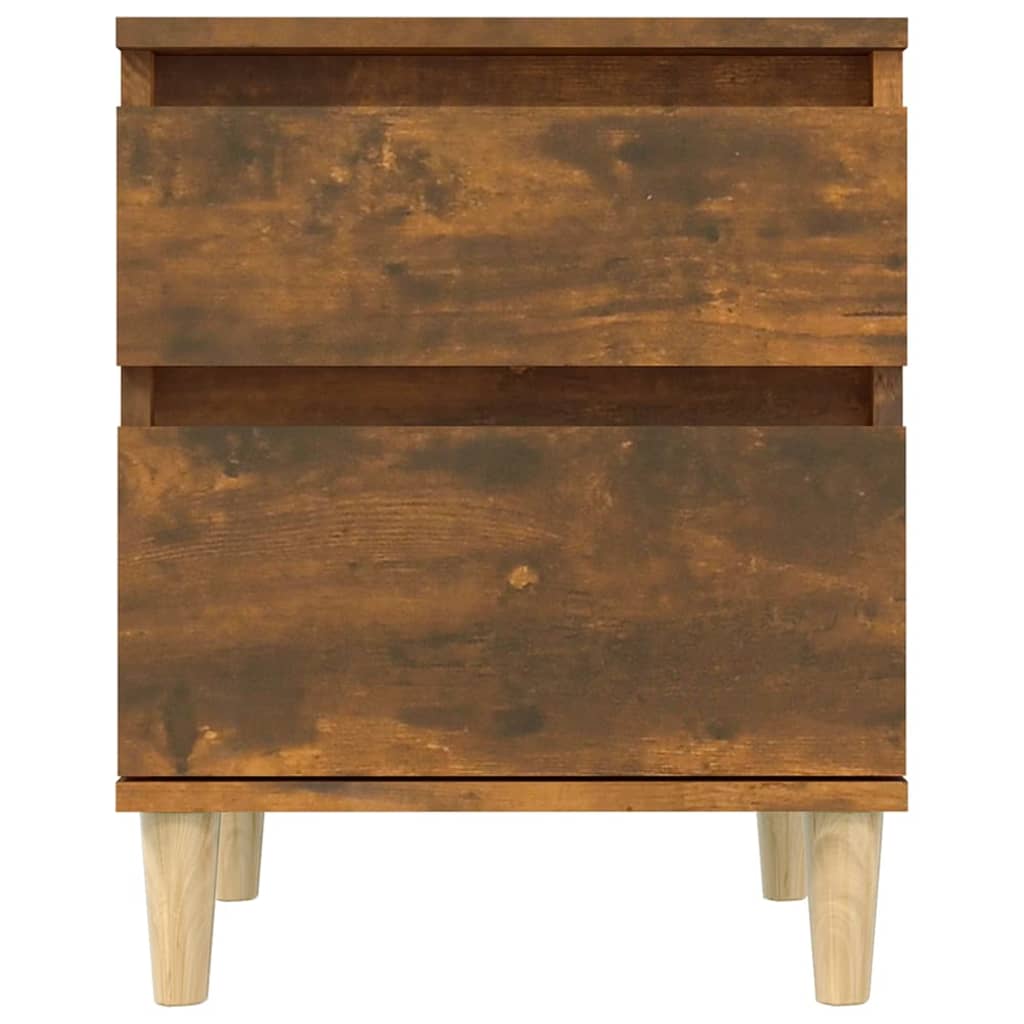 Berkfield Bedside Cabinet Smoked Oak 40x35x50 cm