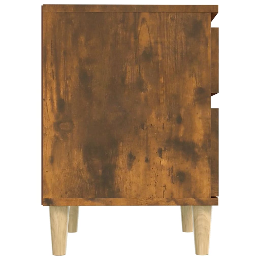 Berkfield Bedside Cabinet Smoked Oak 40x35x50 cm