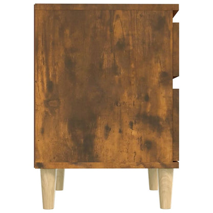 Berkfield Bedside Cabinet Smoked Oak 40x35x50 cm