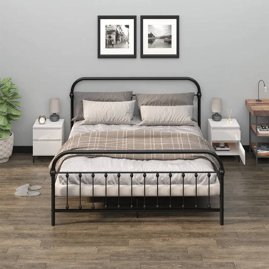 Berkfield Bedside Cabinets 2 pcs High Gloss White 40x35x50 cm