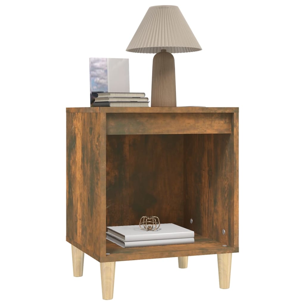 Berkfield Bedside Cabinets 2 pcs Smoked Oak 40x35x50 cm