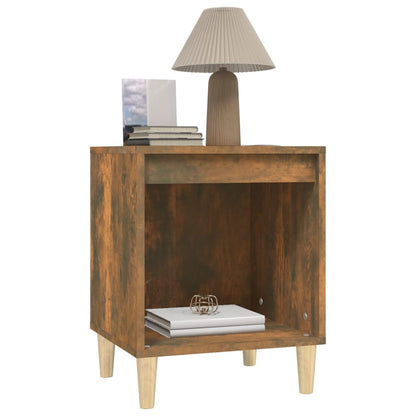 Berkfield Bedside Cabinets 2 pcs Smoked Oak 40x35x50 cm