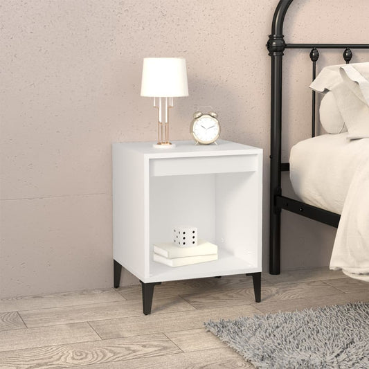 Berkfield Bedside Cabinet White 40x35x50 cm