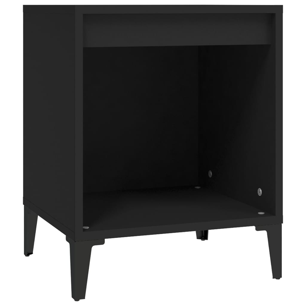 Berkfield Bedside Cabinet Black 40x35x50 cm
