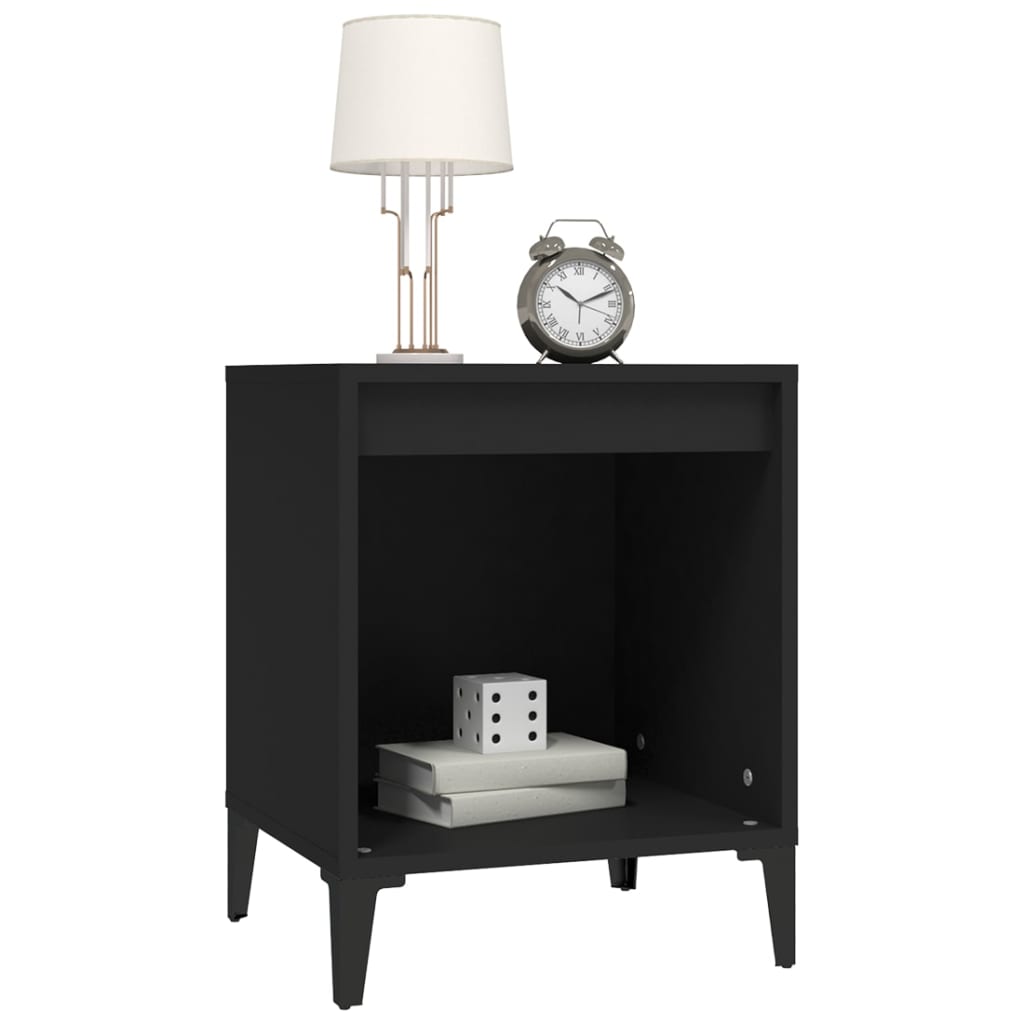 Berkfield Bedside Cabinet Black 40x35x50 cm