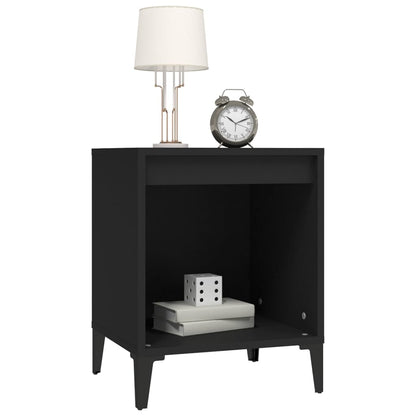 Berkfield Bedside Cabinet Black 40x35x50 cm