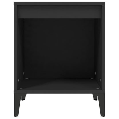 Berkfield Bedside Cabinet Black 40x35x50 cm