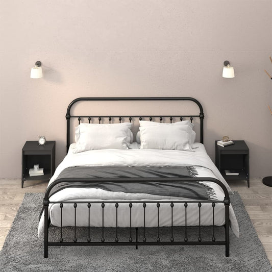 Berkfield Bedside Cabinets 2 pcs Black 40x35x50 cm