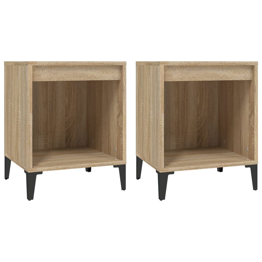 Berkfield Bedside Cabinets 2 pcs Sonoma Oak 40x35x50 cm