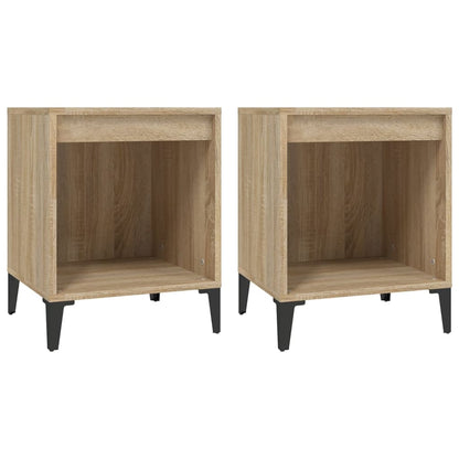 Berkfield Bedside Cabinets 2 pcs Sonoma Oak 40x35x50 cm