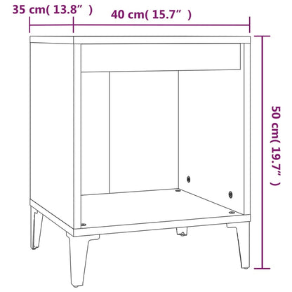 Berkfield Bedside Cabinets 2 pcs Sonoma Oak 40x35x50 cm