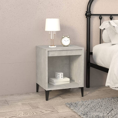 Berkfield Bedside Cabinets 2 pcs Concrete Grey 40x35x50 cm