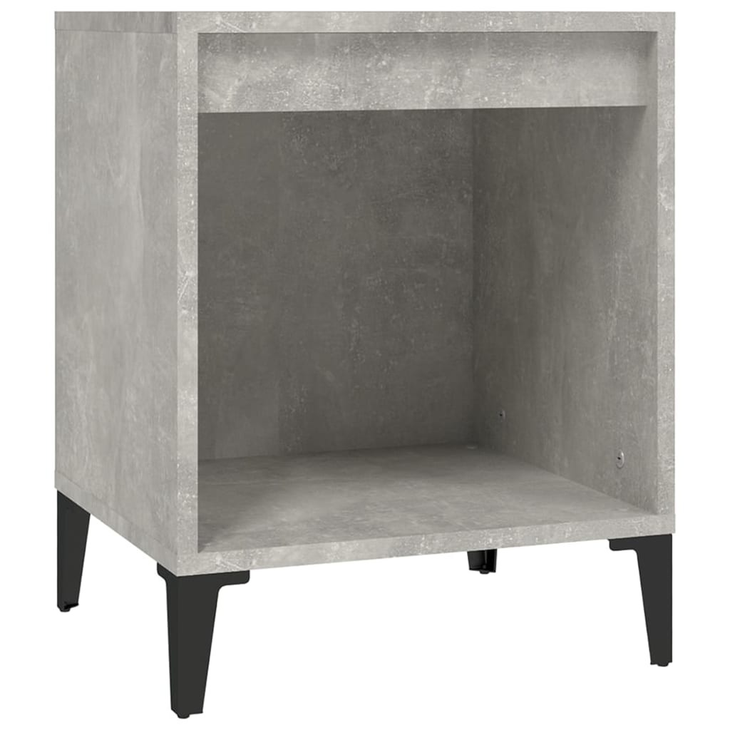 Berkfield Bedside Cabinets 2 pcs Concrete Grey 40x35x50 cm