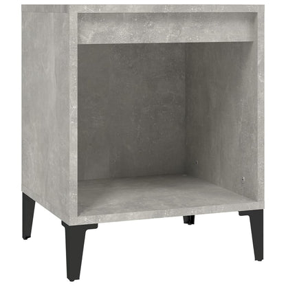 Berkfield Bedside Cabinets 2 pcs Concrete Grey 40x35x50 cm