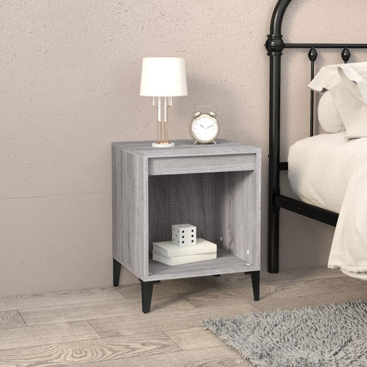 Berkfield Bedside Cabinet Grey Sonoma 40x35x50 cm