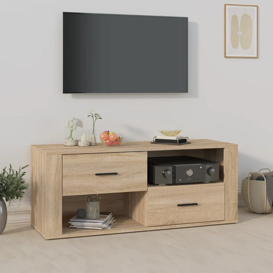 Berkfield TV Cabinet Sonoma Oak 100x35x40 cm Engineered Wood
