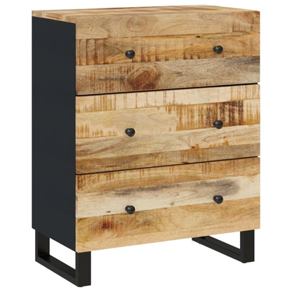 Berkfield Sideboards 3 pcs Rough Mango Wood