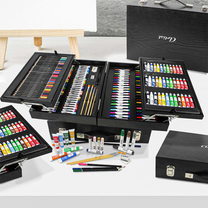 Artist 174-Piece Painting Art Set in Wooden Box